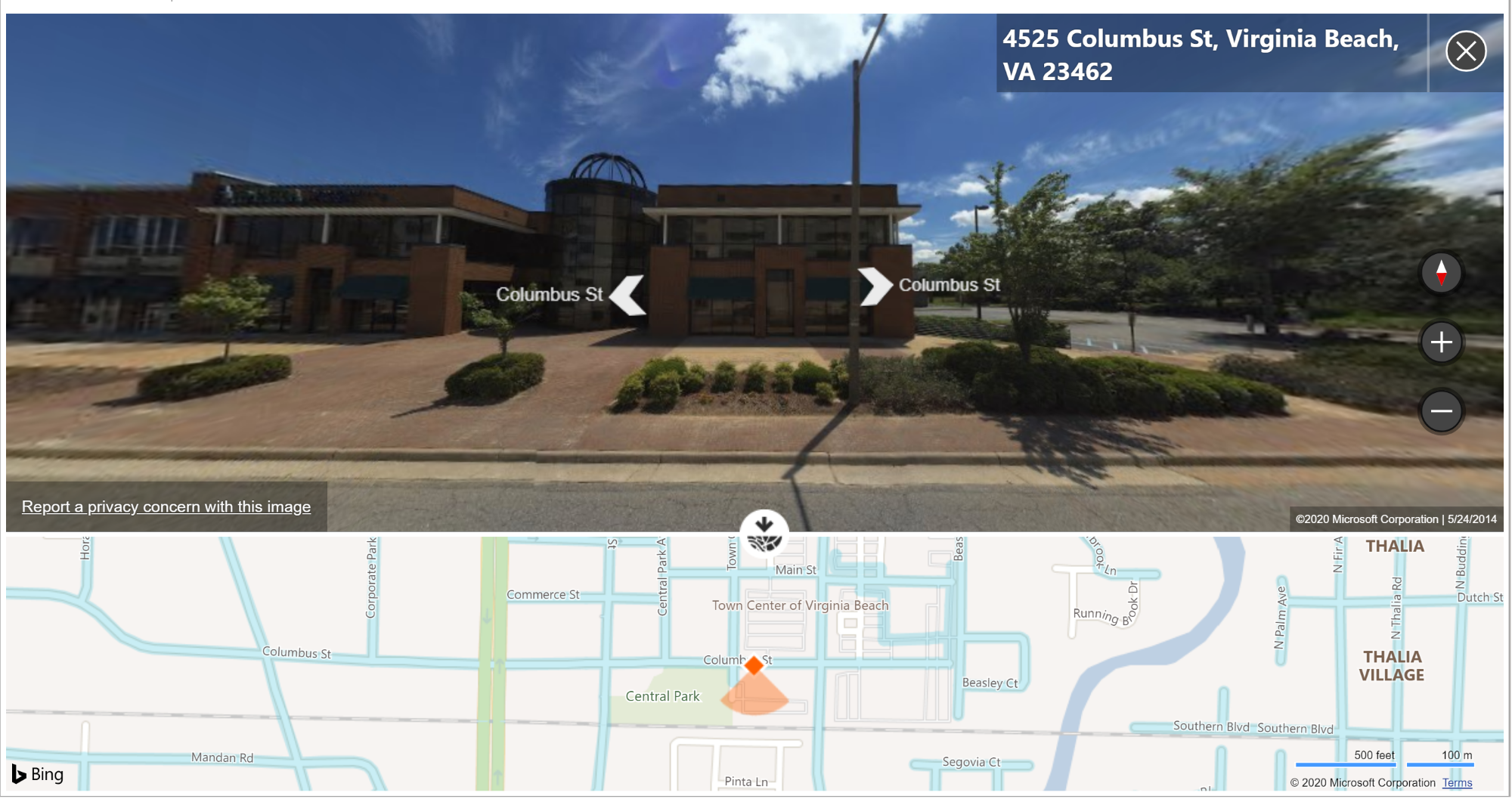 bing streetmap